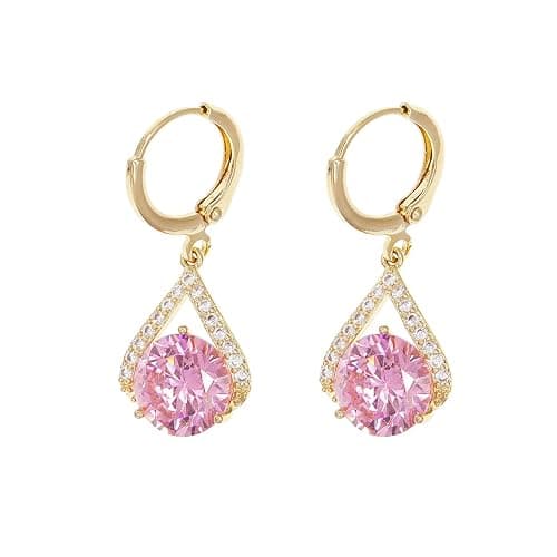 Sonateomber Gold Silver Small Hoop Dangle Earrings for Women, Trendy Dainty Rhinestone CZ Dangling Prom Wedding Leaf Flower Snowflake Butterfly Starfish Fashion Jewelry Gift - Image 1
