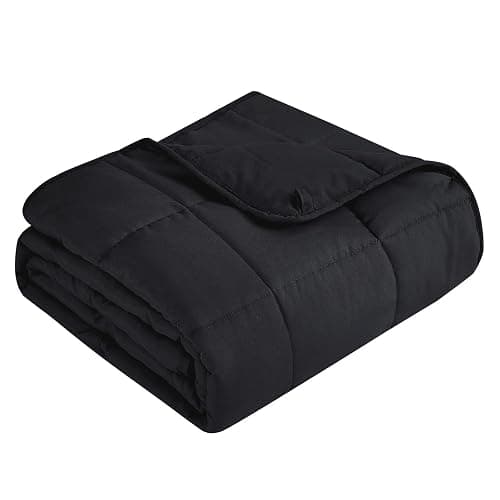 Topcee Weighted Blanket for Adults (20 lbs, 60" x 80") Queen Size Soft Cooling Heavy Blanket Sleeping, Apply to 190-210 lbs Body, Thick Breathable Blanket with Glass Bead, Easy Care - 10-black - 60"×80"-20lbs - Image 1