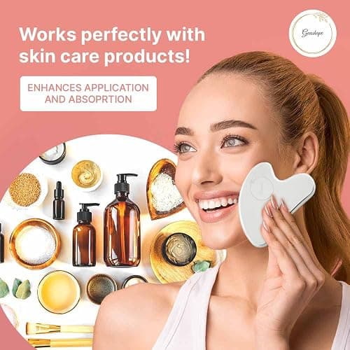 GUASHAPE Stainless Steel Gua Sha Facial Tools | Guasha Tool for Face Sculpting, Shaping, Reduce Puffiness, Tension Relief | Metal Gua Sha Body Tool | Silver thumbnail 4