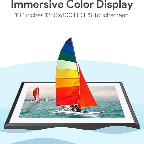 Euphro 10.1'' Digital Picture Frame with 32GB Storage, Digital Photo Frame with 1280x800 IPS Touch Screen, Share Photos/Videos and Send Best Wishes via Free App thumbnail 3