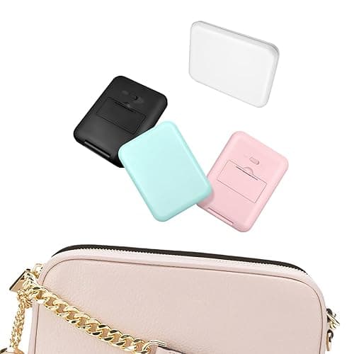 Kakuje Compact Mirror, 1X/3X Magnification LED Pocket Mirror with Nternal BIattery, Pink Mini Mirror for Purse, Pocket,Travel and Present - Black thumbnail 5
