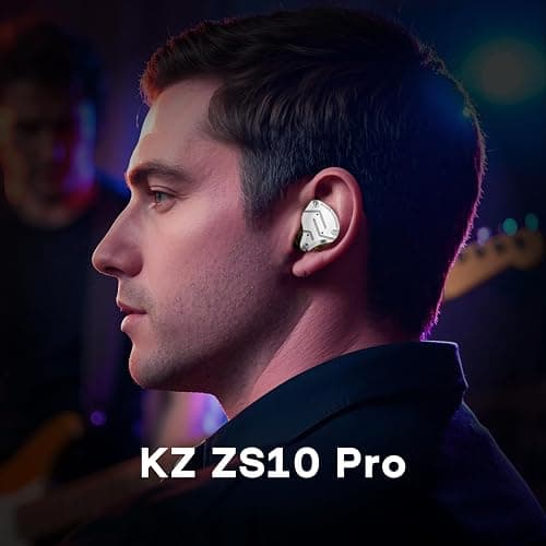 Linsoul KZ ZS10 Pro, 4BA+1DD 5 Driver in Ear Monitor, HiFi Wired Earbuds, Gaming Earbuds, Hybrid IEM Earphones with Stainless Steel Faceplate, Detachable Cable for Musician(Without Mic, Black) thumbnail 7