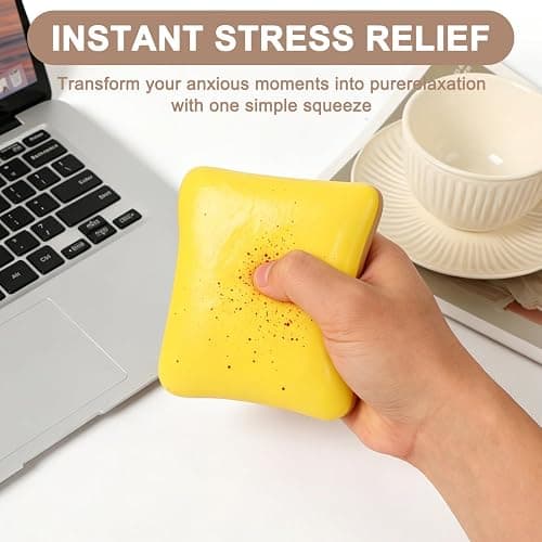 2pcs Bread Squishy, Slow Rising Squishy Butter Bread, Realistic Toast Squishy Toy, Soft Sticky Squishy Toy for Anxiety Stress Relief thumbnail 5