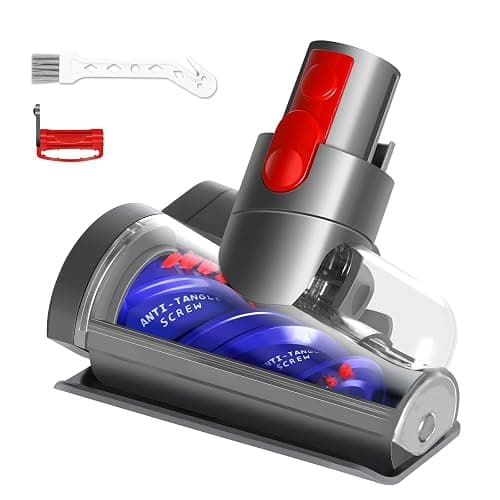Mini Motorized Tool Brush Head Compatible with Dyson V7 V8 Cyclone V10 V11 V15, Anti-Tangle Attachment Replacement Head Suitable for Long Hair and Pet Hair - Image 1