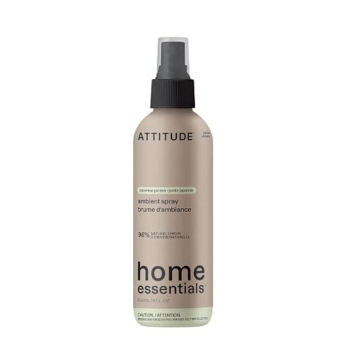 ATTITUDE Scented Room and Air Freshner Spray, for Home and Bathroom, Natural Origin Ingredients, Vegan,Floral and Woody Scent, Japanese Garden, 8 Fl Oz - Image 1