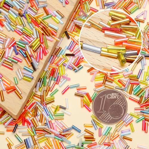 Seople 5040Pcs Tube Bead Embroidery Kit, Bugle Beads for Embroidery for Jewelry Making, Crafts, Bracelets, Necklaces, Earrings thumbnail 8