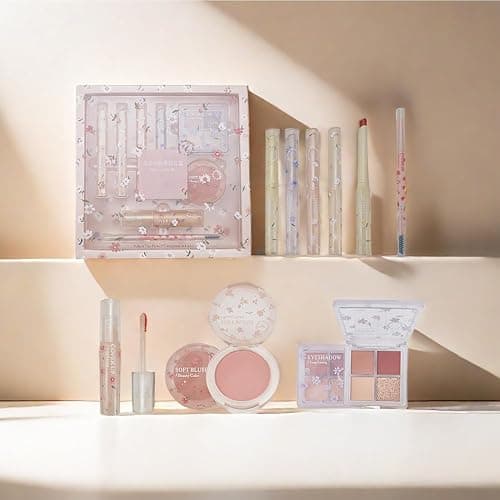 Makeup Kit for Women 8 Pieces Makeup Sets, 4 Color Lipsticks& Eyeshadow, Eyebrow Pencil, Concealer, Blush Palette 8Pcs Gift Box Makeup Bundle Value Set thumbnail 8