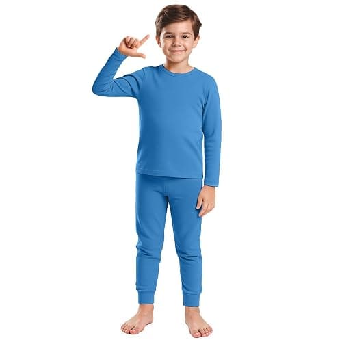 American Trends Boys Thermal Underwear Set Toddler Long Johns Set Fleece Lined Base Layer Winter Thermals Sets for Kids - Image 1