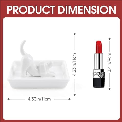 Titanape Dog Mum Gifts, Dog Ring Holder Dish Jewelry Holder | Dog Lovers Present for Women Friends Female Mum Nana Auntie as Valentine's Day Mothers Day Birthday Wedding Christmas thumbnail 3