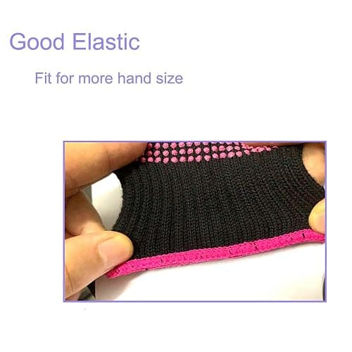 Professional Heat Resistant Glove Non Slip Silicone Bump for Hair Styling Heat Blocking for Curling, Flat Iron and Curling Wand Suitable for Left and Right Hands, 1 Piece thumbnail 3