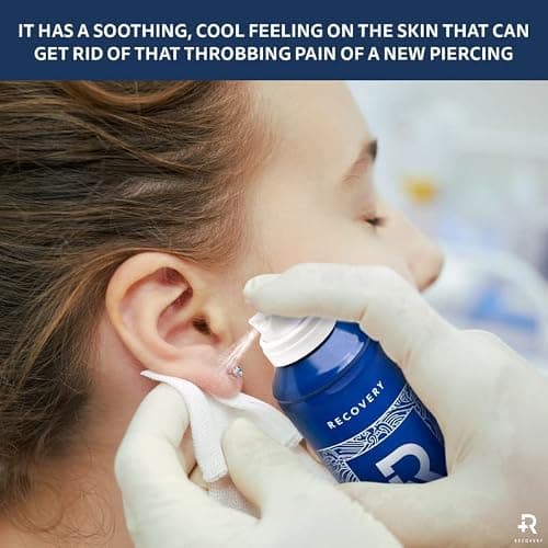 Recovery Aftercare Piercing Aftercare Saline Spray, All Natural Cleaner, 7.4 Ounce Can thumbnail 9