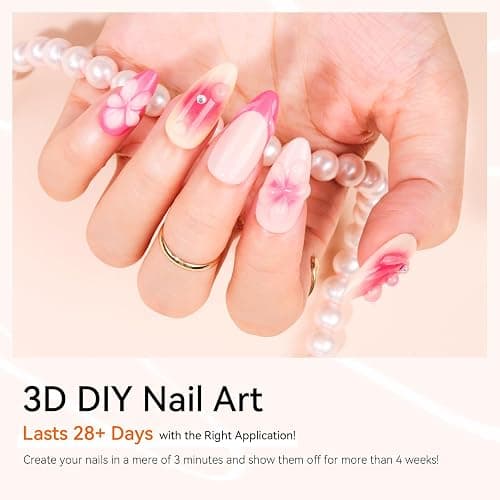 Makartt 3D Gel Nail Art - 15g Rhinestone Glue Gel for Nail Charms, Multifunktionales Skulptur-Nagelgel für DIY-Nageldesign, Nagelschnitzerei Nagelmodellage Hause(Clear) thumbnail 3