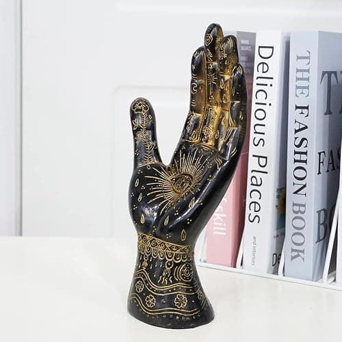 Skyant Palmistry Hand Resin Decor (Black) thumbnail 7