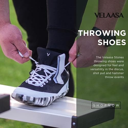VELAASA Stones | Throwing Shoe | Men and Womens Discus Throw Shoes | Shotput and Javelin Shoes | for Running | Track and Field Equipment | Training Gear thumbnail 4