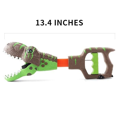 DINOBROS Dinosaur Chomper Toys for Kids with 3 Roar Sounds and Light Jurassic Dinosaurs Grabber Claw T-Rex Reacher Robot Hand Pincher Dino Snapper thumbnail 3