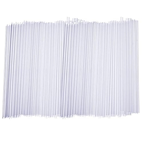 Comfy Package 7.75-Inch Clear Plastic Drinking Straws [500 Count] Disposable Straws for Cocktails, Beverages and Parties - Image 1