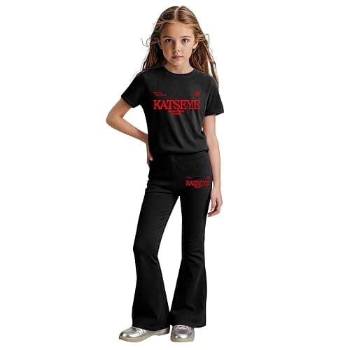 YLDBWDX Kids Katseye Merch Graphic Short Sleeve Shirt and Casual Pants Suit Shirts Set thumbnail 2