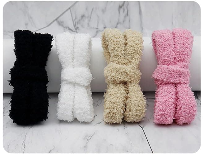 XIANMY Lacets en Peluche pour Chaussures Plates et moelleuses 1,5 cm Cordons de Rechange pour Baskets Chaussures de Sport Chaussures décontractées Bottes 200 cm Blanc thumbnail 4