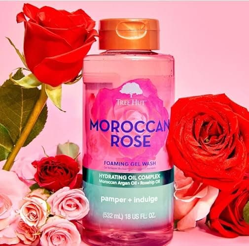 Tree Hut Moroccan Rose Shea Sugar Scrub, Exfoliating & Hydrating Body Scrub with Shea Butter & Essential Oils, Smooth & Soften Skin, Holiday Gift & Stocking Stuffer, 18 oz thumbnail 5
