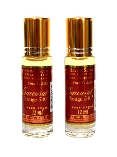 Generic Oil Perfume Baccarat Rouge 540 Parfum 12ml (Pack of 2) - Image 1