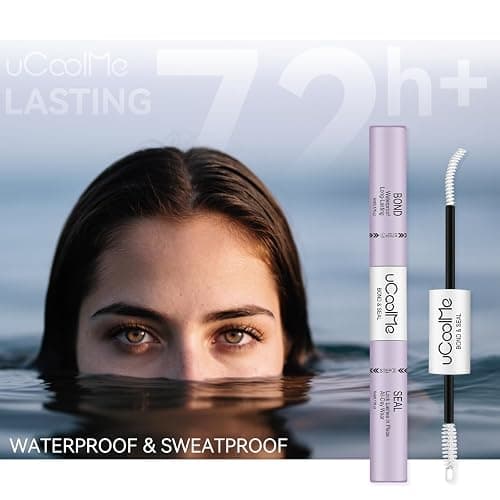 uCoolMe Lash Bond and Seal Waterproof 10ML for Lash Clusters 144Hours SuperStrong Long-Lasting Non-Irritating Eyelash Glue for DIY at Home(White,10ML) thumbnail 8