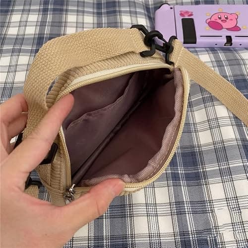 AWXZOM small cute Corduroy Crossbody bag min Kawaii Purse Crossbody Bag small Kawaii Wallet small Kawaii Crossbody Bag thumbnail 6