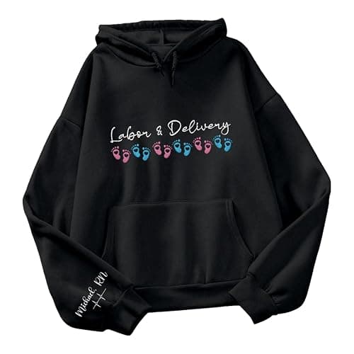 Leeprints L&D Sweatshirt, Personalized LD Shirt, Nurse Appreciation Gift thumbnail 9