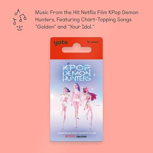 YOTO Kpop Demon Hunters - Kids Audiobook Card for Use with Player & Mini All–in–1 Audio Player, Educational & Screen-Free Listening with Fun Singalong Music for Playtime Parties & Travel, Ages 5+ thumbnail 2