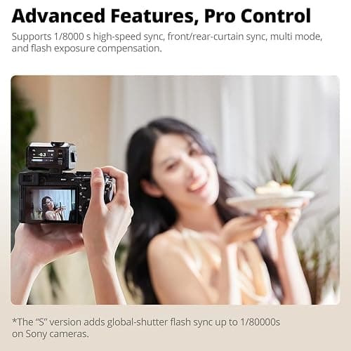 Godox iT30 Pro C iT30Pro C iT30ProC iT30Pro-C Mini Flash for Canon Camera, TTL Auto-Exposure, HSS 1/8000 Seconds, 2.4G Wireless Xsystem, 2.8" Full-Color Touchscreen, Lithium Battery (Black) thumbnail 6