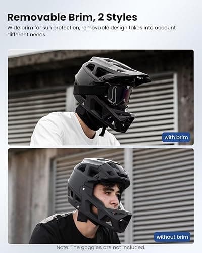 ILM Adult Mountain Bike Helmet Men & Women Full Face Lightweight BMX MTB Helmet ASTM CPSC CE Certified Cycling Helmet Model ZL-B068 thumbnail 4