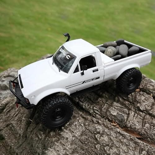 SVERTIBO 1/16 Scale RC Crawler, WPL C24-1 RC Truck RTR 4x4 Off-Road Pick-up Car 2.4GHz Remote Control RC Rock Crawler with Upgraded Battery & LED Lights thumbnail 2