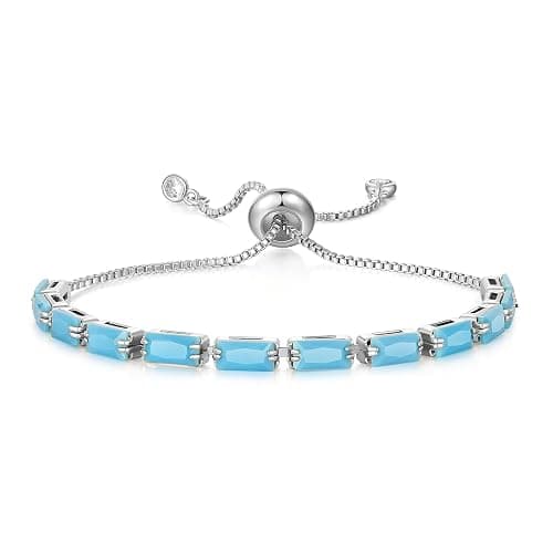 KissYan Tennis Bracelet for Women, 14K Gold Plated Cubic Zirconia Adjustable Slider Bracelets Trendy Classic Chic Jewelry Gift - Image 1