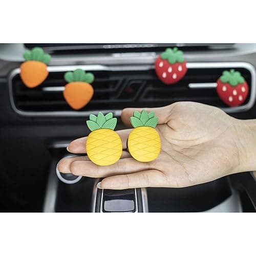 BlingSHD 2 Pcs Strawberries Car Air Vent Clips Perfume Clip Car Decorative Clip,Strawberries thumbnail 4
