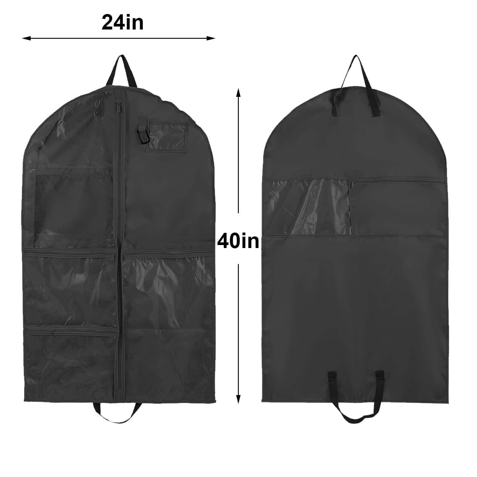 Clothes Covers, Hanging Clothes Covers with Multiple Pockets for Kids and Adults, Waterproof Clothes Cover with Zipper for Dancers thumbnail 2