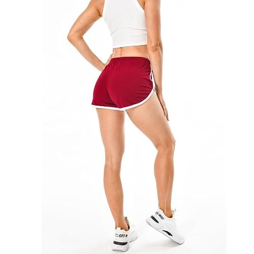 Cameway 4 Pack Women's Cotton Yoga Dance Short Pants Sport Shorts Summer Athletic Cycling Hiking Sports Shorts thumbnail 6