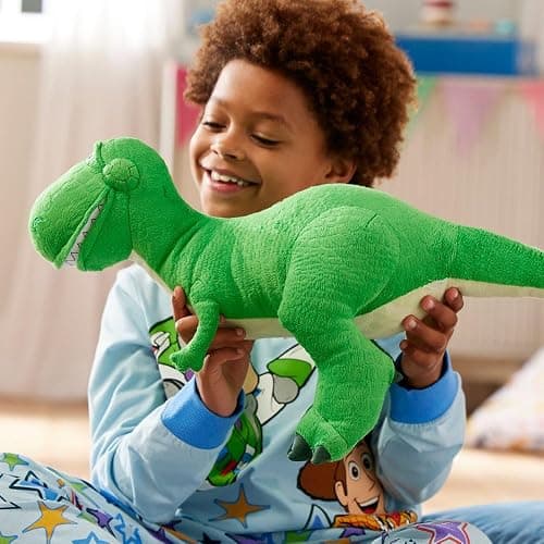 Disney Store Toy Story Plush, Rex, Iconic Cuddly Toy Character with Embroidered Eyes and Soft Plush Features, Suitable for All Ages thumbnail 2