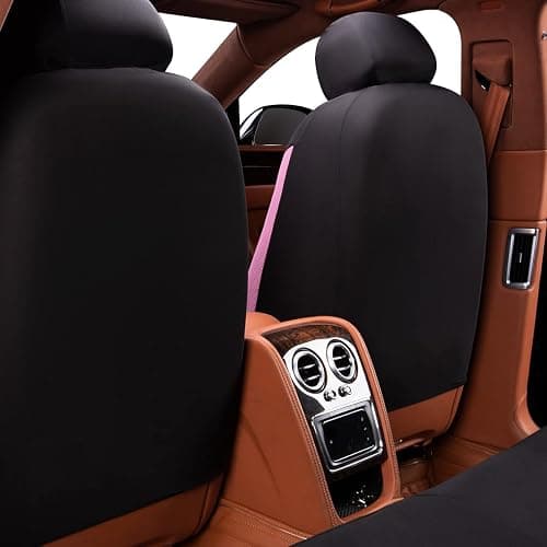 Flying Banner Butterfly car seat Covers ful Set Fashion Universal Lady Woman Female Rear Bench Split Colorized (Pink, Full Set - Lace) thumbnail 4