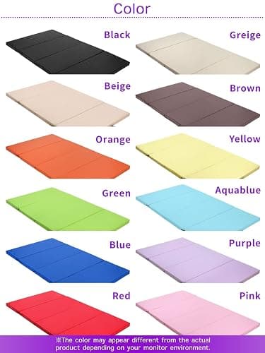 KaRaDaStyle Gymnastics Mat Folding Stretch Mats 71"x39"x2" Exercise Muscle Training Children Play Horizontal Bar Mat Yoga Sports Soundproof Home Use thumbnail 7