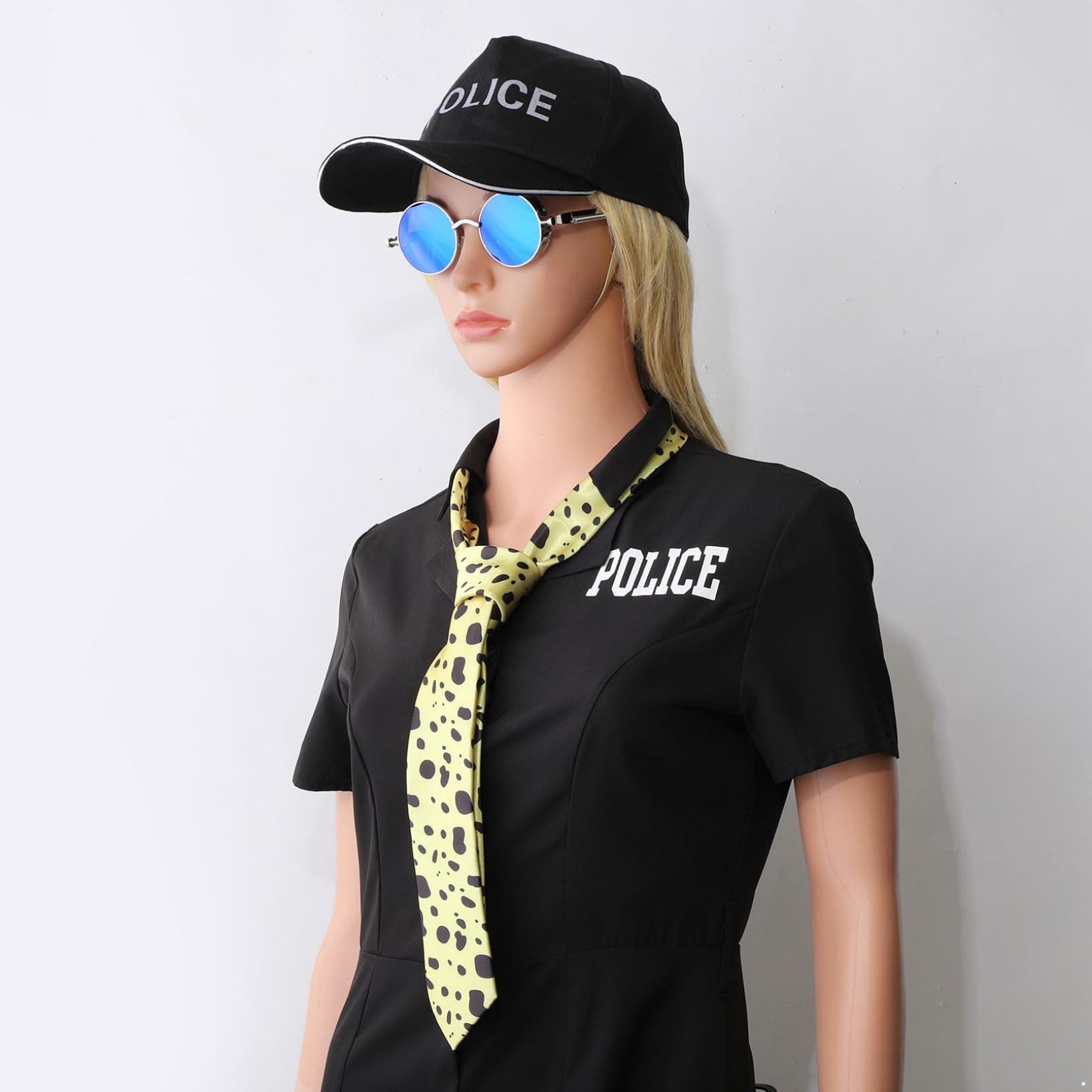 Yeahdor Kento Nanami Cosplay Glasses Tie Anime Cosplay Leopard Print Tie With Glasses thumbnail 4