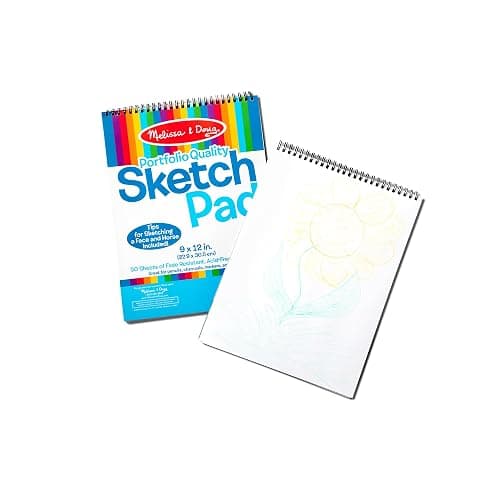 Melissa & Doug Drawing Paper, Sketch Pad, 2-Pack Bundle for Coloring, Writing or Painting (9 x 12 inches) - 50 Sheets Each, Kids Drawing Pad & Art Supplies for Kids Ages 3+ - FSC Certified thumbnail 5