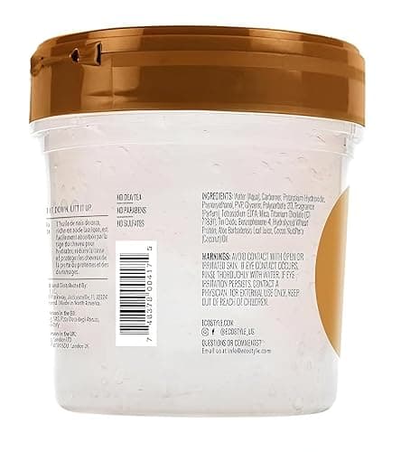 Eco Style Coconut Oil Styling Gel - Adds Luster and Moisturizes Hair - Weightless Styling and Superior Hold - Prevents Breakage and Split Ends - Promotes Scalp Health - Ideal for all Hair - 8 oz thumbnail 2