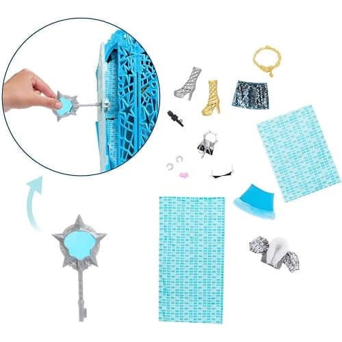 Monster High Skulltimate Secrets Doll and Accessories Set, Hauntlywood Mysteries Frankie Stein with Reveal Closet & 19+ Glam Surprises Like Doll Clothes thumbnail 5