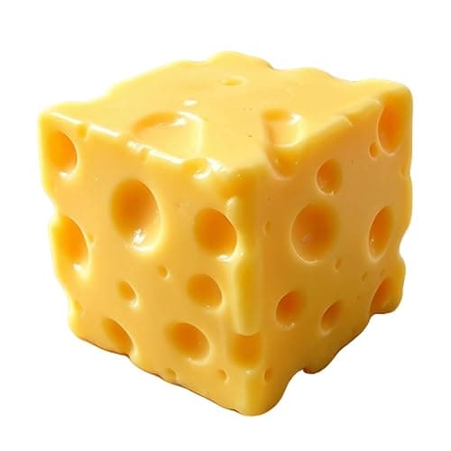 Cheese Squishy Food Squishy Stress Relief Fidget Toy Stress Relief Original Sensory Stress Balls Gifts for Adults Kids Friends (Yellow-1 Pack) - Image 1