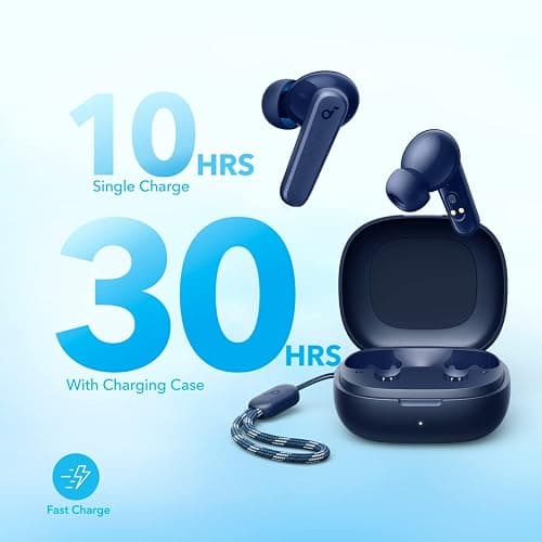 soundcore by Anker P20i True Wireless Earbuds, 10mm Drivers with Big Bass, Bluetooth 5.3, 30H Long Playtime, IPX5 Water-Resistant, 2 Mics for AI Clear Calls, 22 Preset EQs, Customization via App thumbnail 4