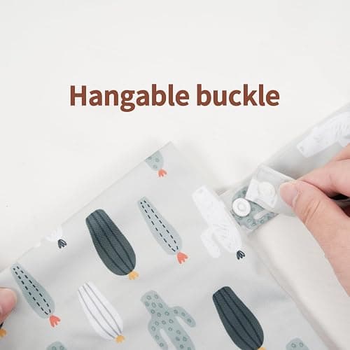 HappyFlute 9 Sets Newborn Baby Cloth Pocket Diapers Adjustable Reusable for Baby Boys and Girls(6-33 pounds,0-3 Years),One Wet Bag+4Diapers and 4Inserts (AD10) thumbnail 5