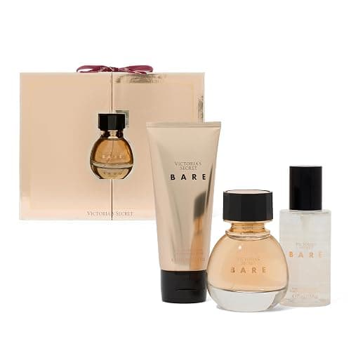 Victoria's Secret Bare 3 Piece Luxe Fragrance Gift Set: 1.7 oz. Eau de Parfum, Travel Lotion & Shimmer Mist - Image 1