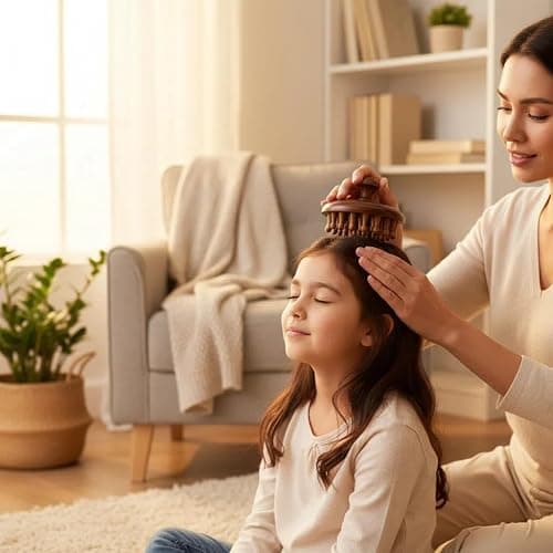 Manual Scalp Massagers, 3 Pack Wooden Head Scalp Massager Comb, Portable Massage Tool thumbnail 3