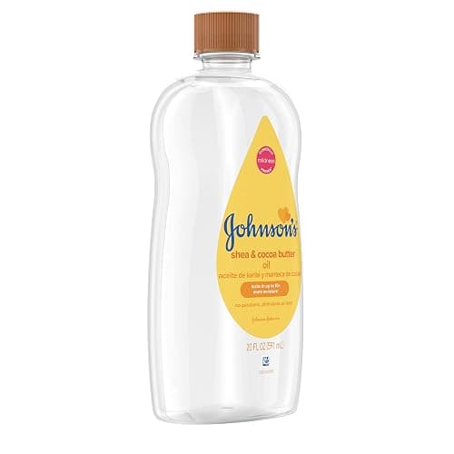Johnson's Baby Oil, Mineral Oil Enriched with Shea & Cocoa Butter to Prevent Moisture Loss, Hypoallergenic, 20 fl. oz thumbnail 10