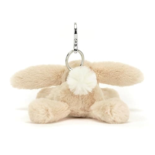 Jellycat Smudge Rabbit Bag Charm, 3 inches - Rabbit & Bunny Plush Keychain - Great Gift Idea thumbnail 4