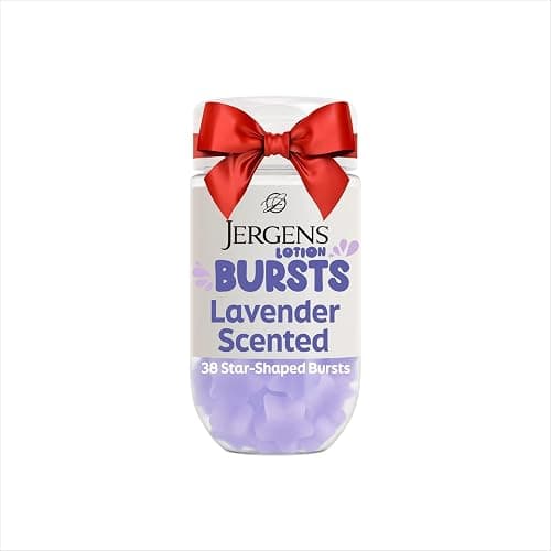 Jergens Lavender Lotion Bursts, Squishy Star-Shaped Moisturizer Bursts, 38 Ct - Image 1